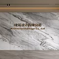 Modern Front Desk Background Wall Simple Background Wall Front Desk Reception Area Background Wall Company Front Desk Background Wall 3d model