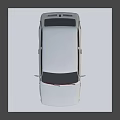 Vintage White Compact Hatchback Car With Round Headlights Retro Classic Design