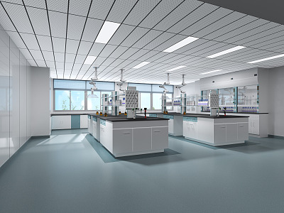 Modern Laboratory 3d model