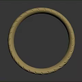 Elegant Shiny Golden Bracelet With Diagonal Stripe Design For Daily Use
