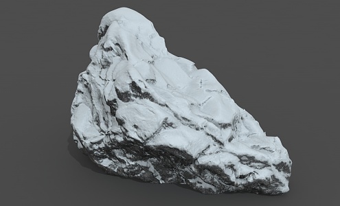 Snow Mountain Stone Rockery 3d model