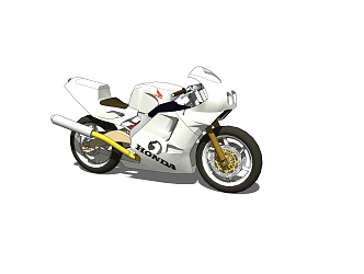 Modern Motorcycle 3d model