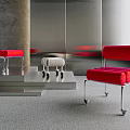 Modern Creative Cylindrical Upholstered Leisure Chair With Polished Metal Caster Wheels For Minimalist Home Decor