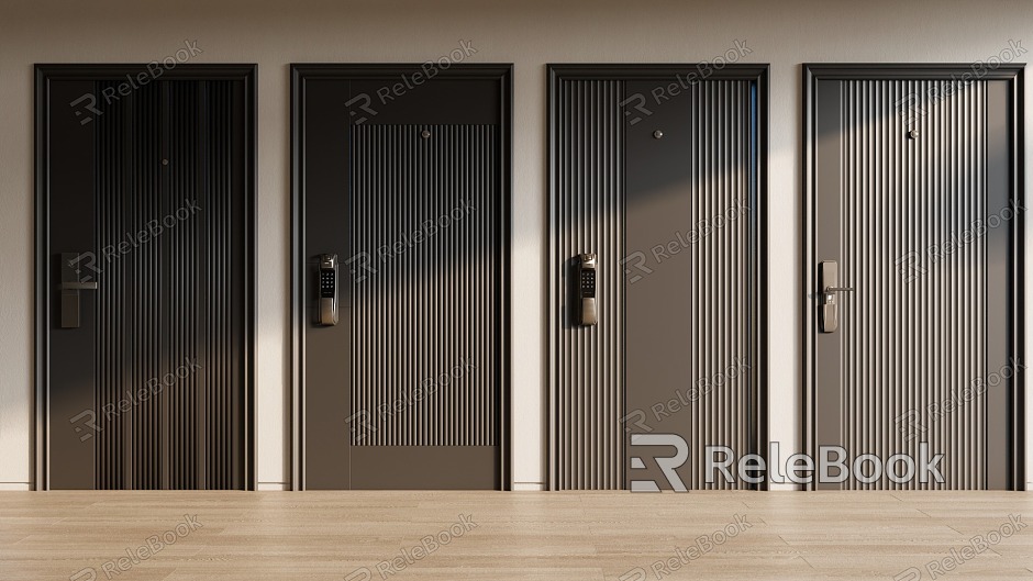 Security Door Entry Door model