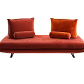 Modern double sofa 3d model