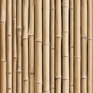 Modern Bamboo Carbonized Bamboo Fence 3d model