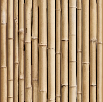 Modern Bamboo Carbonized Bamboo Fence 3d model