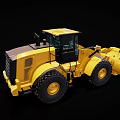 Large Yellow Wheel Loader Machinery With Heavy Duty Front Bucket And Construction Equipment