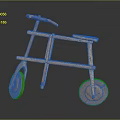 Handcrafted Wooden Tricycle With Natural Wood Handlebar Seat And Wheels