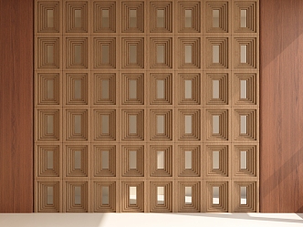 Ancient Screen Partition Middle Ancient Style Entrance Wall Partition Wall Background 3d model