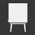 Vintage White Television Featuring Retro Design Stand Legs And Classic Screen