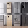 Modern refrigerator 3d model