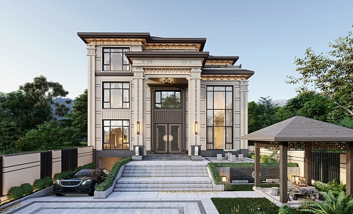 New Chinese Villa 3d model