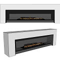 Modern White Fireplace Interior Design With Sleek Flame Effect And Contemporary Style