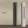 Pulfonn Tower Air Cooler Fan With Digital Display Black Green And White
