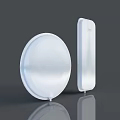 Modern White Industrial Equipment Circular Plate And Rectangular Structure Design Showcase