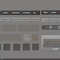 Various Modern Switch Panels With Different Colors Switches And Sockets For Home Electrical Use