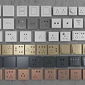 Collection of Assorted Switch Panels In Various Colors And Different Designs
