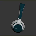 Modern Teal and White Over Ear Headphones With Comfortable Ear Pads Design