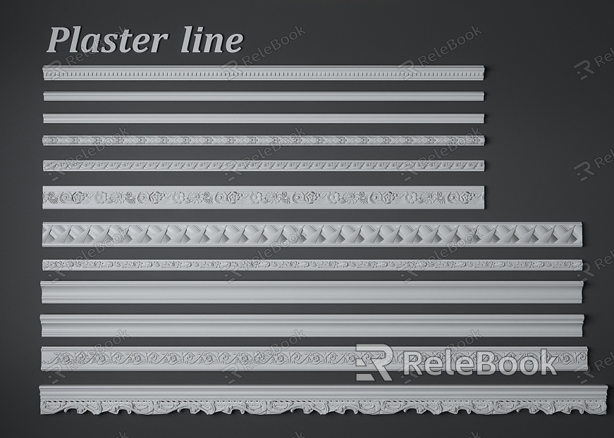 European plaster line model