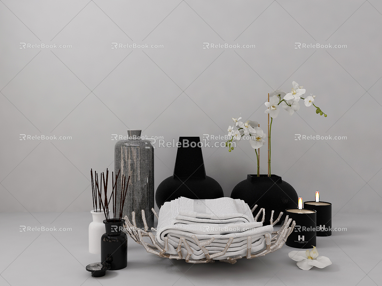 Modern decorations soft accessories decoration 3d model