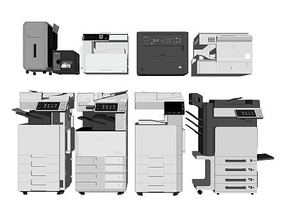 Modern Printers 3d model