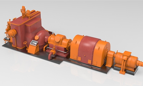 Industrial Facilities Machinery Motor 3d model