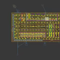 Supermarket Grocery Store Interior With Fresh Fruits Vegetables And Display Shelves