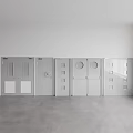 Modern Fire Safety Equipment Featuring Various Fire Doors For Building Protection
