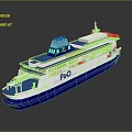 Modern cruise ship giant cruise ship luxury cruise ship large cruise ship 3d model