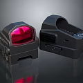 Vortex Two Black Tactical Red Dot Sights With Illuminated Red Dot For Shooting 3d model