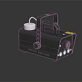 Fogger LED100 Commercial Equipment with LED Light Portable Handle and Control Buttons for Events