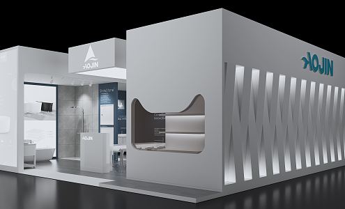 Modern Exhibition Hall 3d model