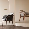 ULivi Dining Chair Single Chair Leisure Chair Chair 3d model