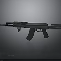 Tactical Modern Rifle With Metal Construction Barrel Magazine And Grip Design