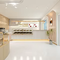 Nordic Bakery Dessert Bakery Container Store Container Cashier Bread Rack Cabinet Combination Log Bread Cabinet 3d model