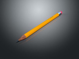 Modern pencil color brush painting brush 3d model