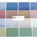 Colorful Striped Glass Panels In Various Pastel And Vibrant Hues