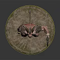 Mythical Minotaur Warrior 3D Model With Muscular Build Leather Belt And Battle Axe