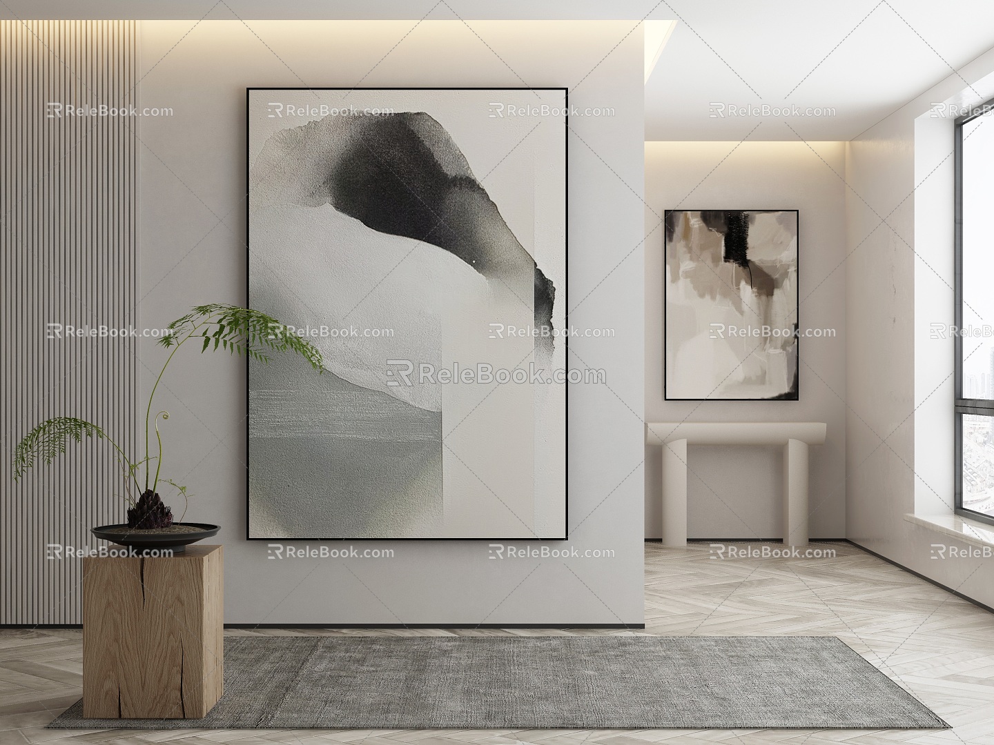 modern decorative painting 3d model