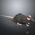 Realistic Game Movie Character With Black Fur Pink Ears And Pink Paws
