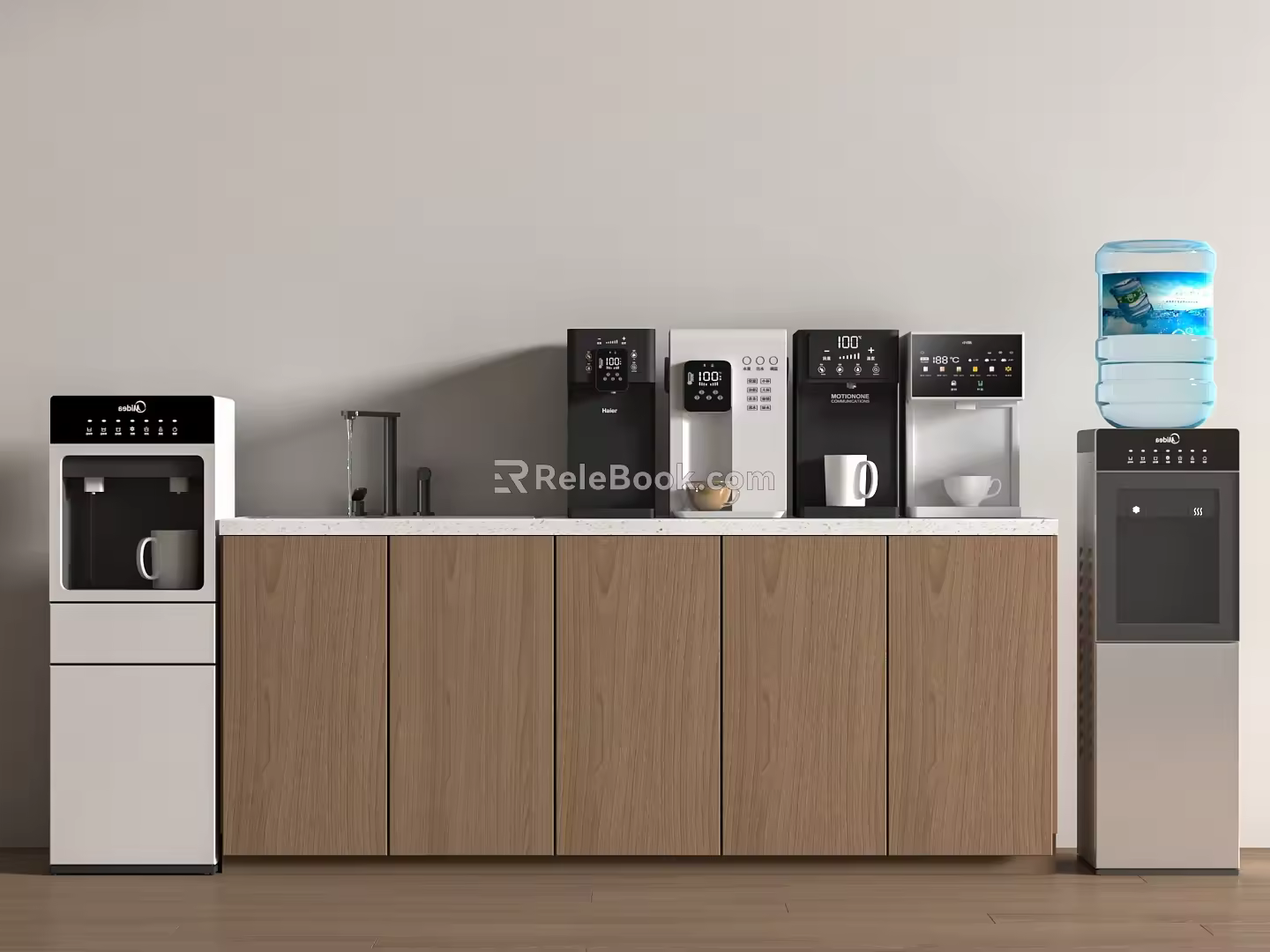Water dispenser water dispenser direct drinking machine tea bar machine pipeline machine water purifier tea 3d model