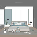 Modern Kids Room Interior With Bed Toys Storage Cabinets And Soft Lighting