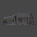 Mysterious Covered Car With Full Body Black Cloth Covering Vehicle Exterior