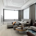 Modern Apartment Simple Apartment Model Room Space 3d model