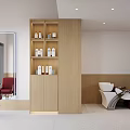 Elegant Bright Hair Salon Interior With Light Wood Decor LED Mirrors And Comfortable Styling Chairs
