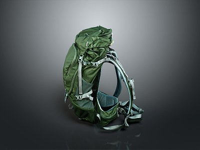 Camping backpack travel bag travel backpack camping bag mountaineering bag hiking backpack travel bag 3d model