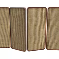 New Chinese-style Screen Partition Rattan Partition Screen Chinese-style Partition Ancient Partition New Chinese-style Screen Partition Rattan-style Partition Screen Chinese-style Partition 3d model