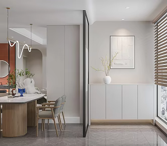 Modern foyer 3d model