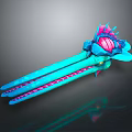 Vibrant Blue Octopus Tentacles With Pink And Purple 3D Model Design